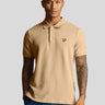Lyle & Scott Polo's  Grid texture polo shirt - cairngorms khaki