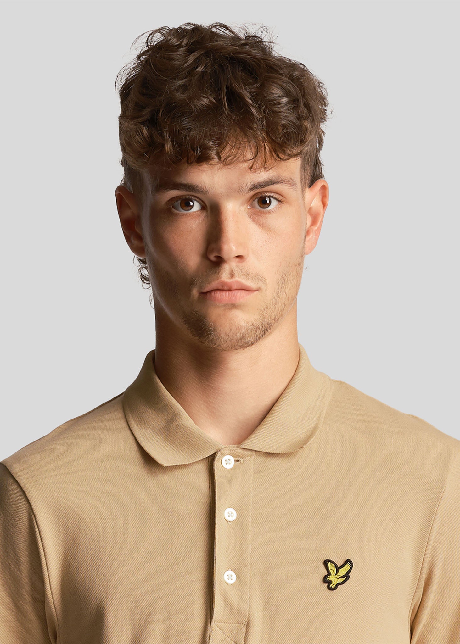 Lyle & Scott Polo's  Plain polo shirt - cairngorms khaki 