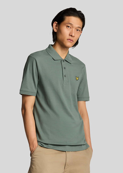 Lyle & Scott Polo's Plain polo shirt - green mercurial