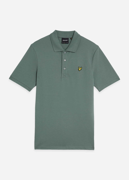 Lyle & Scott Polo's Plain polo shirt - green mercurial