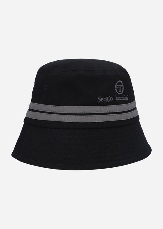 Sergio Tacchini Bucket Hats  Stoneham classic bucket hat - black 