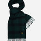 Lyle & Scott Sjaals  Check lambswool scarf - argyle teal jet black 