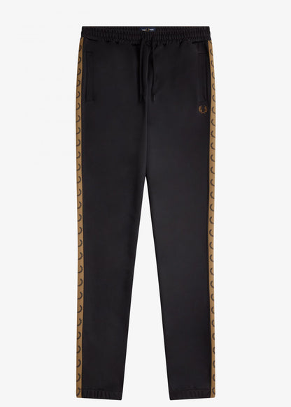 Fred Perry Broeken  Seasonal taped track pant - black shaded stone 