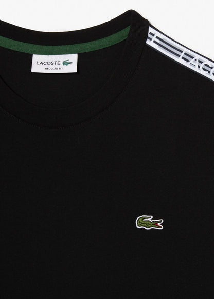 Lacoste T-shirts  Contrast stripe t-shirt - black 