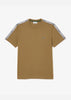 Lacoste T-shirts  Contrast stripe t-shirt - cookie 