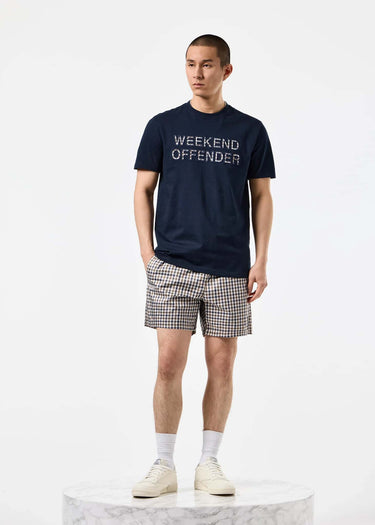 Weekend Offender T-shirts Tornaco - navy mid house check