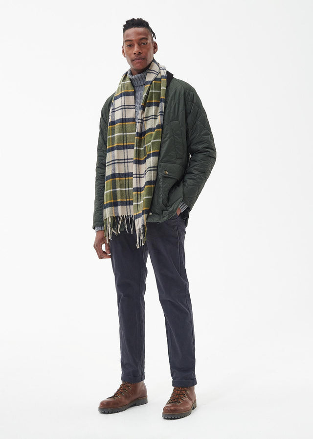 Barbour Scarves  Yaxley tartan scarf - forest mist tartan 