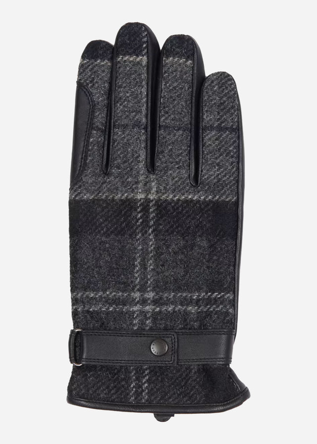 Barbour Gloves  Newbrough tartan gloves - black grey 