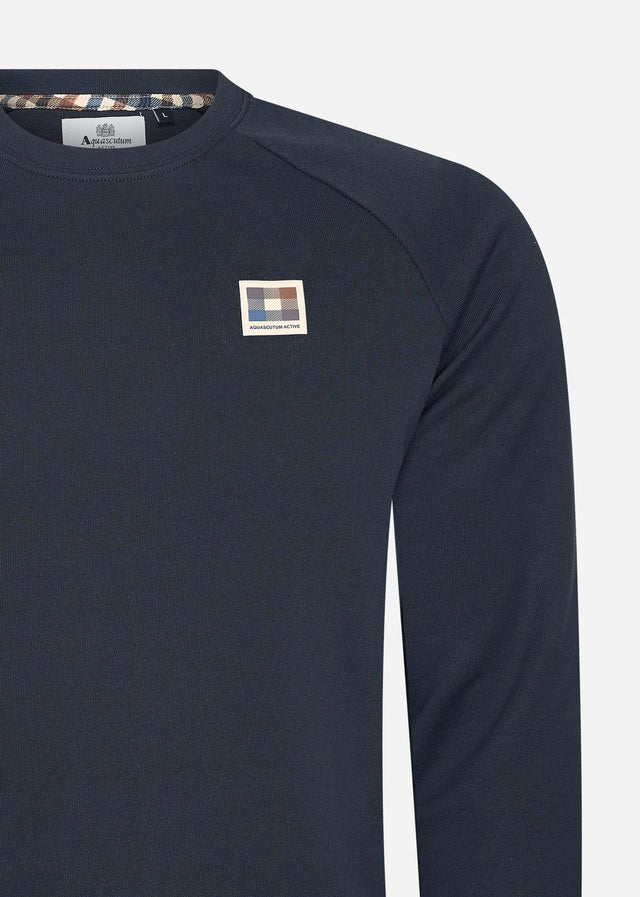 Aquascutum Sweaters Active patch crewneck - navy