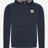 Aquascutum Hoodies Active patch raglan hoodie - navy