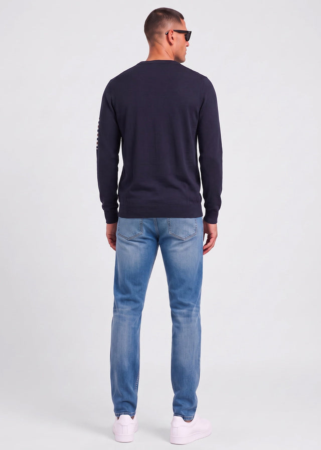 Aquascutum Truien Crewneck tech sweater - navy