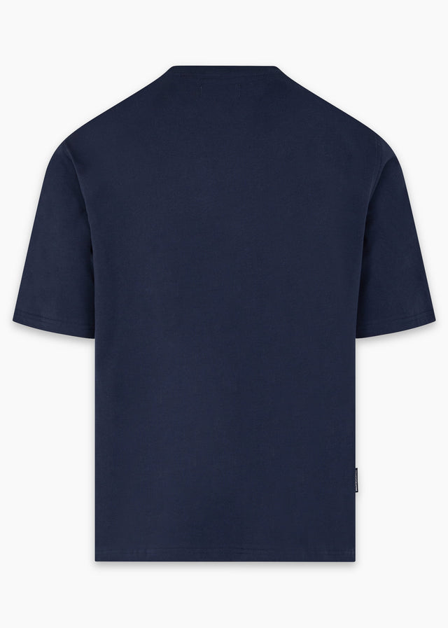 Aquascutum T-shirts Check shoulder t-shirt - navy
