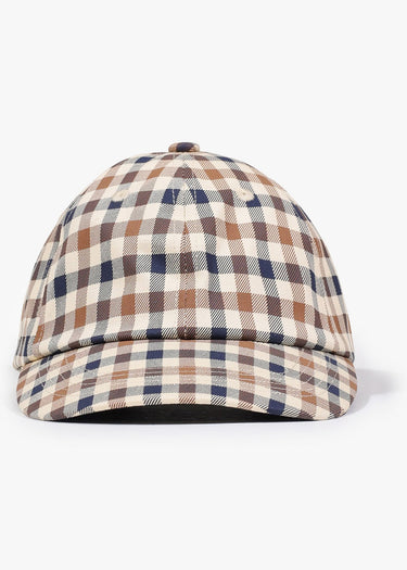 Aquascutum Petten Logo check cap - club check