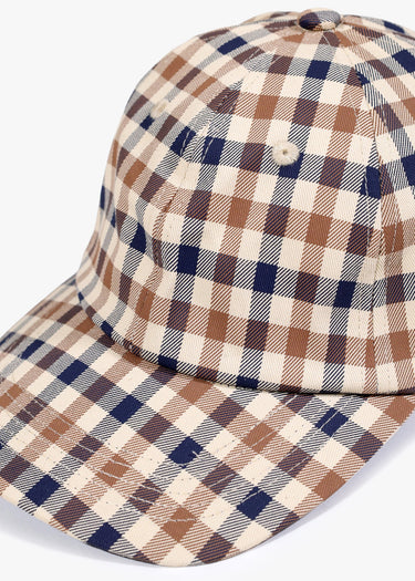 Aquascutum Petten Logo check cap - club check