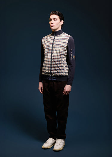 Aquascutum Vesten Club tech fz sweater - navy