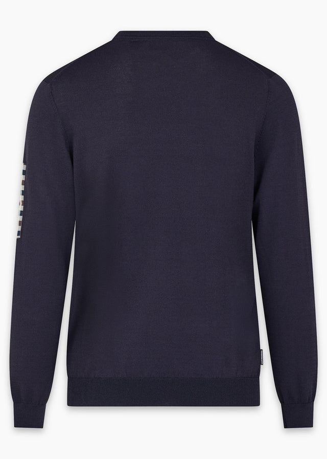 Aquascutum Truien Crewneck tech sweater - navy