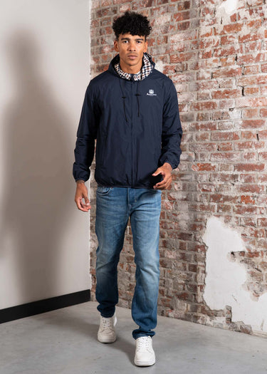 Aquascutum Jassen Hooded reversible sailor jacket - navy