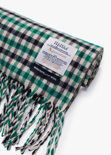 Aquascutum Sjaals Wool iconic scarf - green
