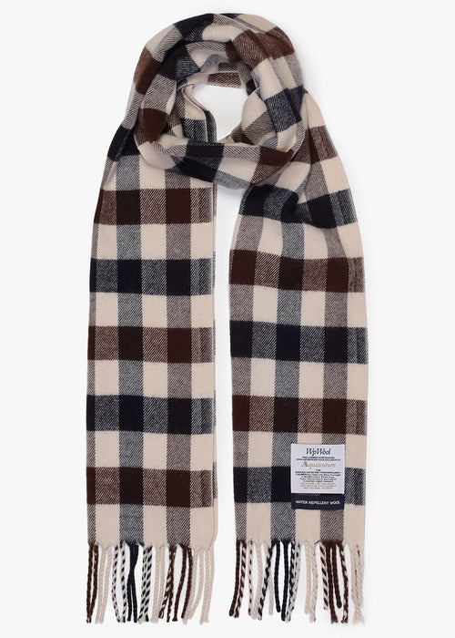 Wool iconic scarf - macro club check
