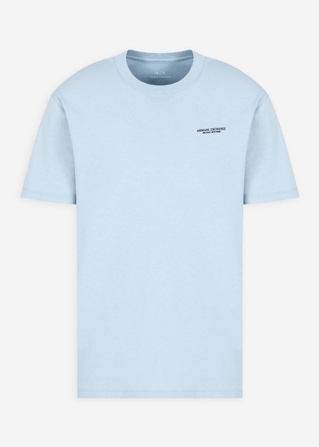Armani Exchange T-shirts Regular fit t-shirt - sky blue