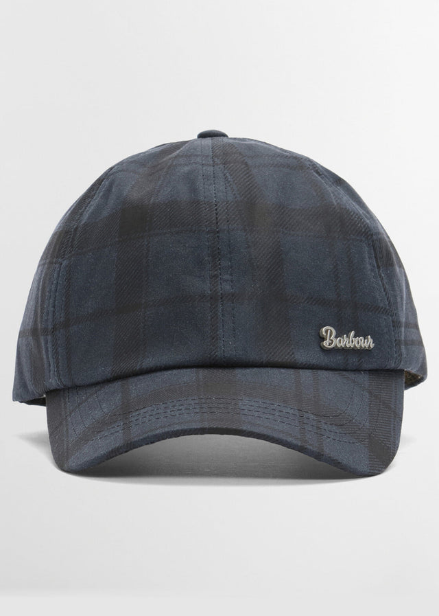 Barbour Petten Barbour ambleside tartan wax cap - navy tartan
