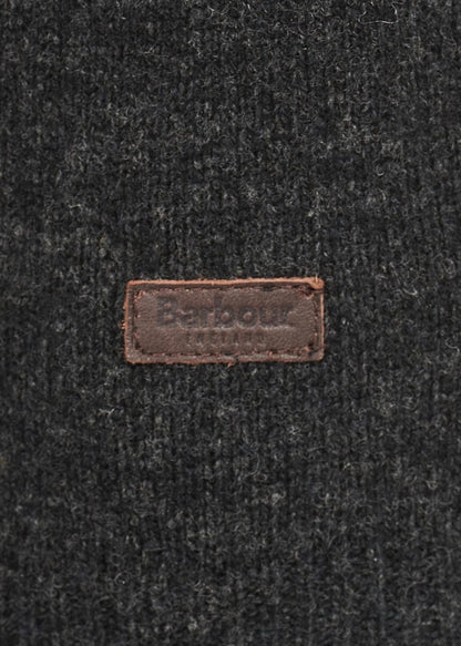 Barbour Truien  Essential patch half zip knitted jumper - charcoal 