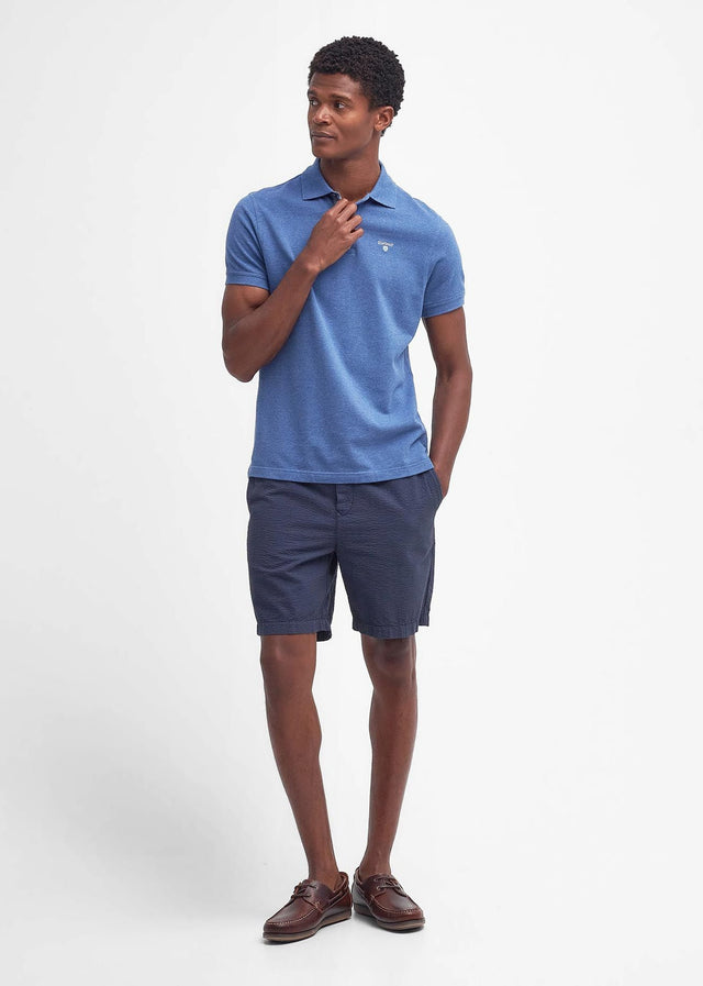 Barbour Polos  Tartan pique polo - chambray marl 