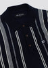 Ben Sherman Polo's  Crickle cotton stripe polo - dark navy 