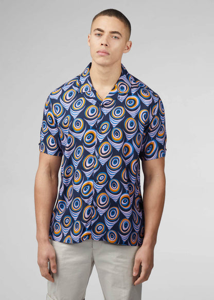 Ben Sherman Overhemden  Psychadelic print - violet 