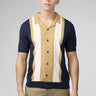 Ben Sherman Polo's  Resort button through polo -  dark navy