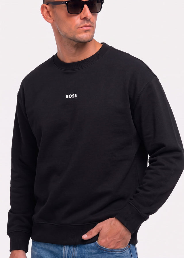 Hugo Boss Truien Wesmallcrew - black