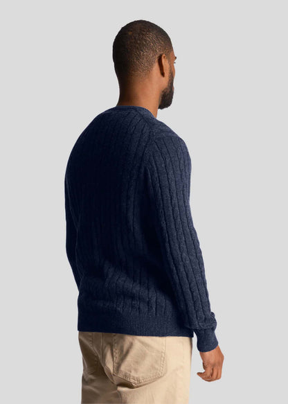 Lyle & Scott Truien  Cable jumper - dark navy marl 