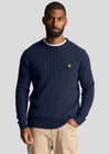 Lyle & Scott Truien  Cable jumper - dark navy marl 