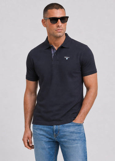 Barbour Polo's Barbour tartan pique tailored polo shirt - new navy