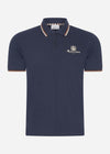 Aquascutum Polo's Active piquet stripes polo - navy