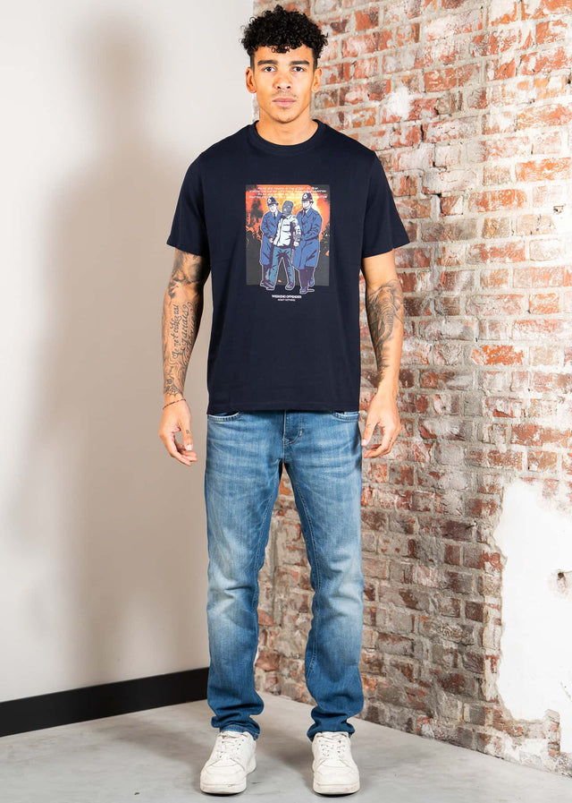 Weekend Offender T-shirts Murvin - navy