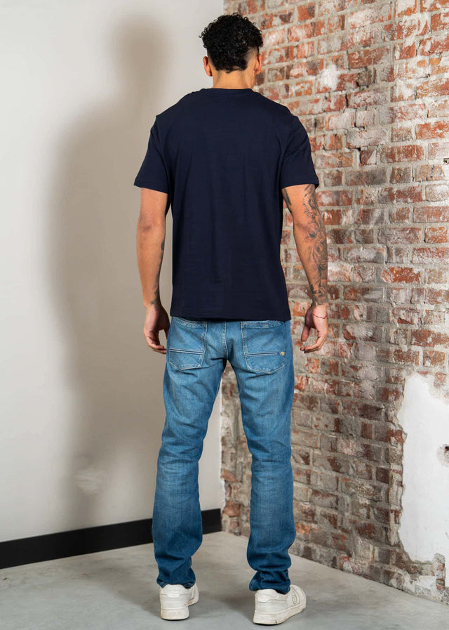 Napapijri T-shirts S box logo SS 1 - blu marine