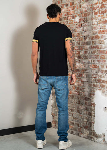 Fred Perry T-shirts Twin tipped cuff t-shirt - black champagne