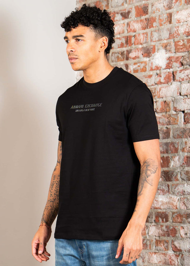 Armani Exchange T-shirts T-shirt - black white