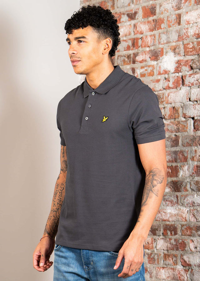 Lyle & Scott Polo's Plain polo shirt - gunmetal