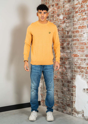 Lyle & Scott Truien Cotton crew neck jumper - honeycomb