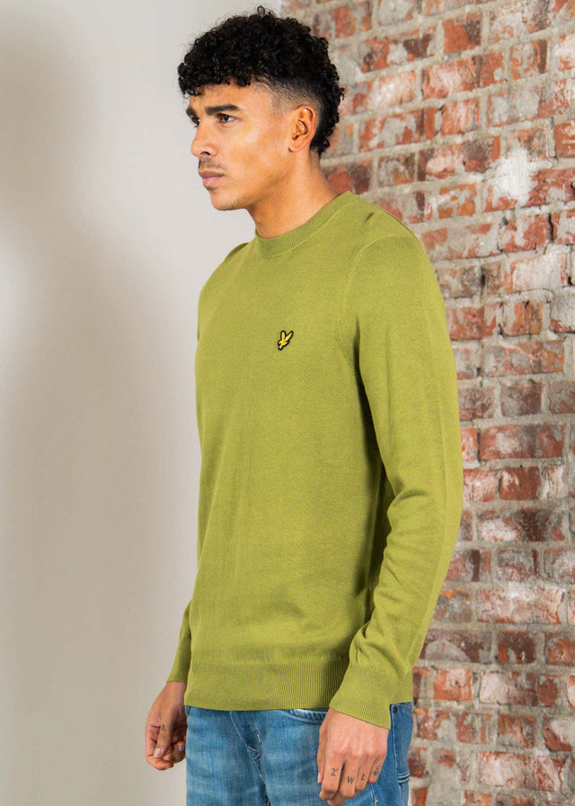 Lyle & Scott Truien Cotton crew neck jumper - shrub green