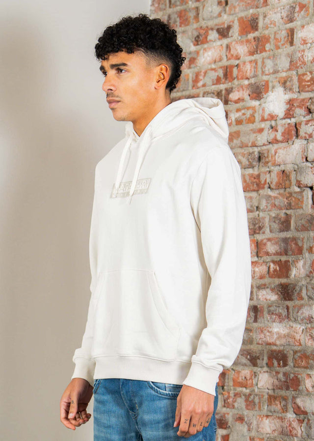 Napapijri Hoodies B box logo h 1 - white whisper