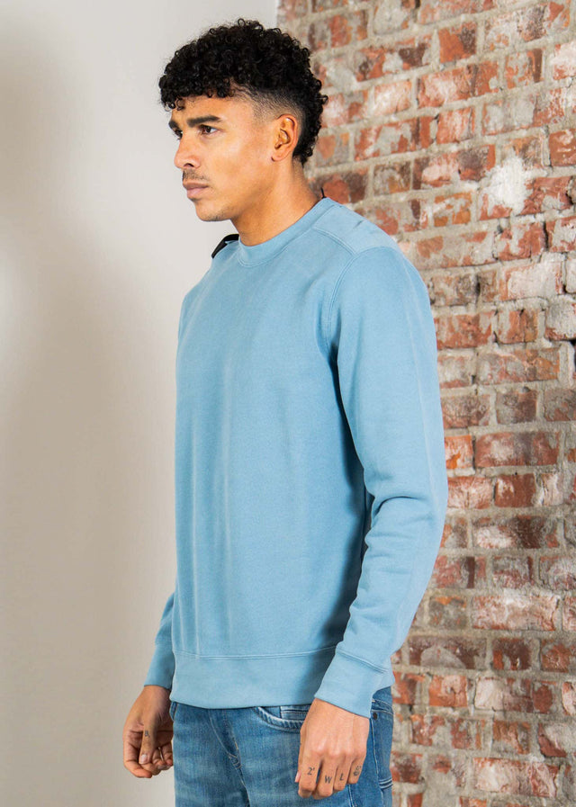 MA.Strum Truien Mastrum crew sweat - aegean blue