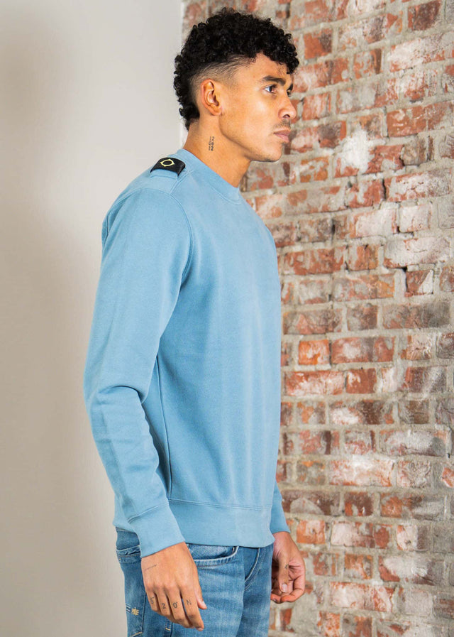 MA.Strum Truien Mastrum crew sweat - aegean blue
