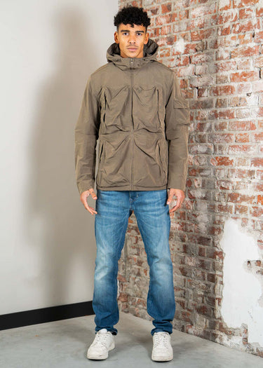 Lyle & Scott Jassen Lightweight ripstop windcheater - khaki ash