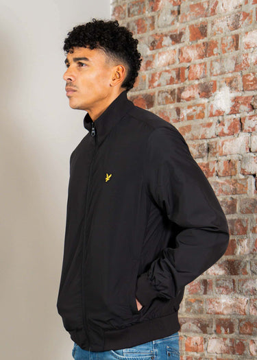 Lyle & Scott Jassen Funnel neck shell jacket - jet black