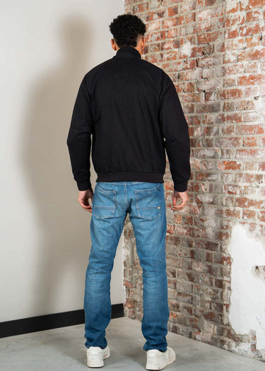 Lyle & Scott Jassen Cotton Harrington Jacket - Jet Black