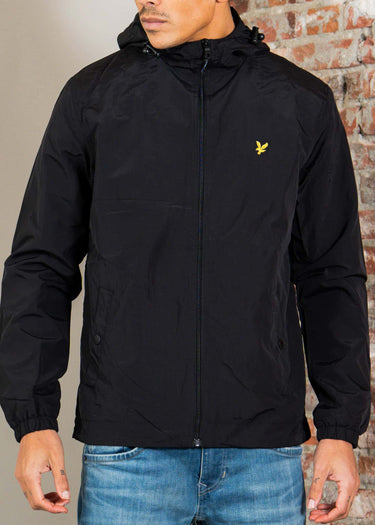 Lyle & Scott Jassen Zip through hooded jacket - jet black