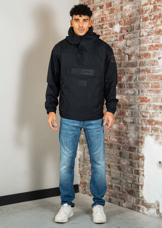 Napapijri Jackets Lightweight Packable Rainforest Overhead rf next Jacket - black beauty